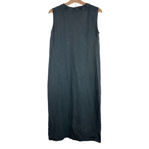 Lou & Grey Women's XS Gray Sleeveless Maxi Tank Dress with Side Slit - Picture 5 of 7
